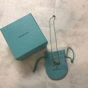Authentic Tiffany & Co Silver Bow Necklace